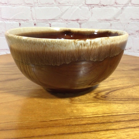 Vintage McCoy Brown Drip Glaze Soup Chowder Chili Ceramic Handled Mug - Picture 2 of 9